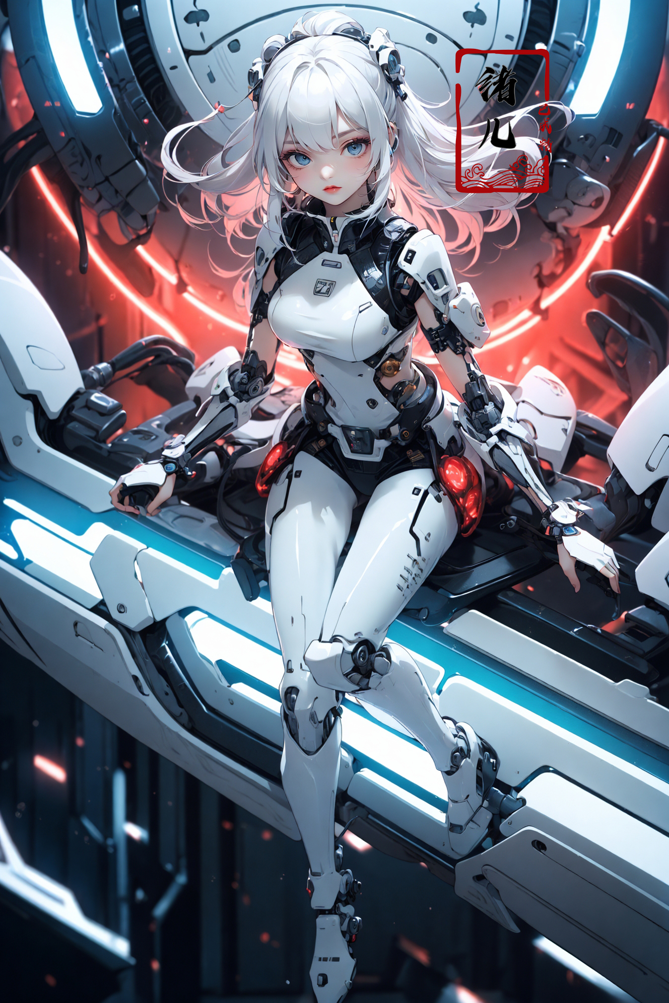 606247209521969778-4091439210-(masterpiece,top quality,best quality,official art,beautiful and aesthetic_1.2), (full body_1.0), robotic gid， Dynamic Angle, Pe.jpg